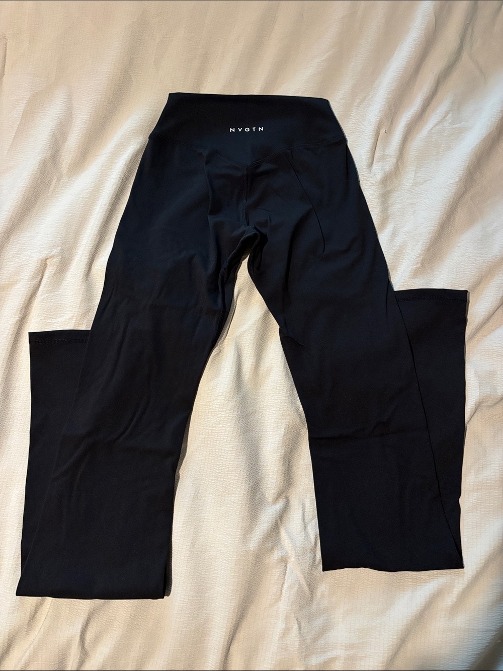 NVGTN Solid Black Sculpting Flare Leggings